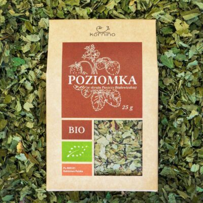 Piękne, duże liście poziomki. Ekologiczne liście do zaparzania. Produkt polski wysokiej jakości.